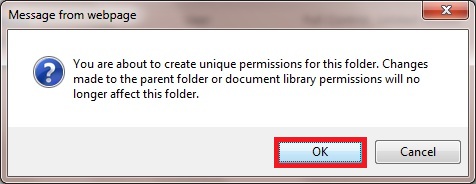 Dialog box is shown with "okay" circled
